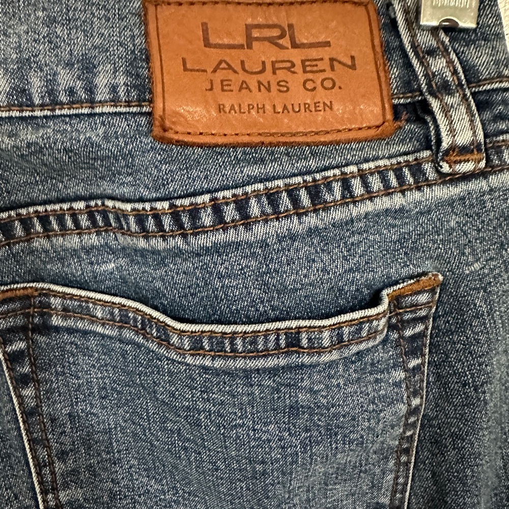 LRL Lauren Ralph Lauren Blue Denim blue Jeans straight leg size 2 women’s